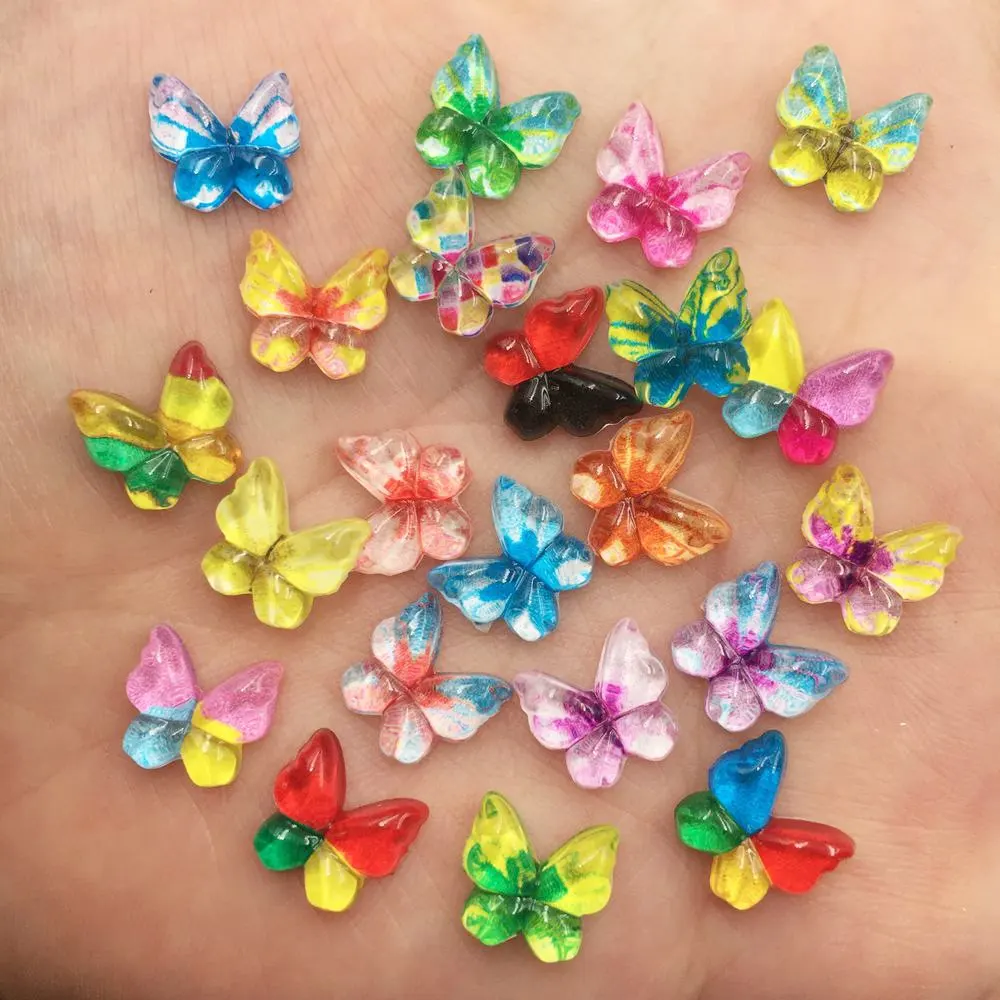 Tv Art And Craft - Résine paillettes colorées 10mm Kawaii Mini