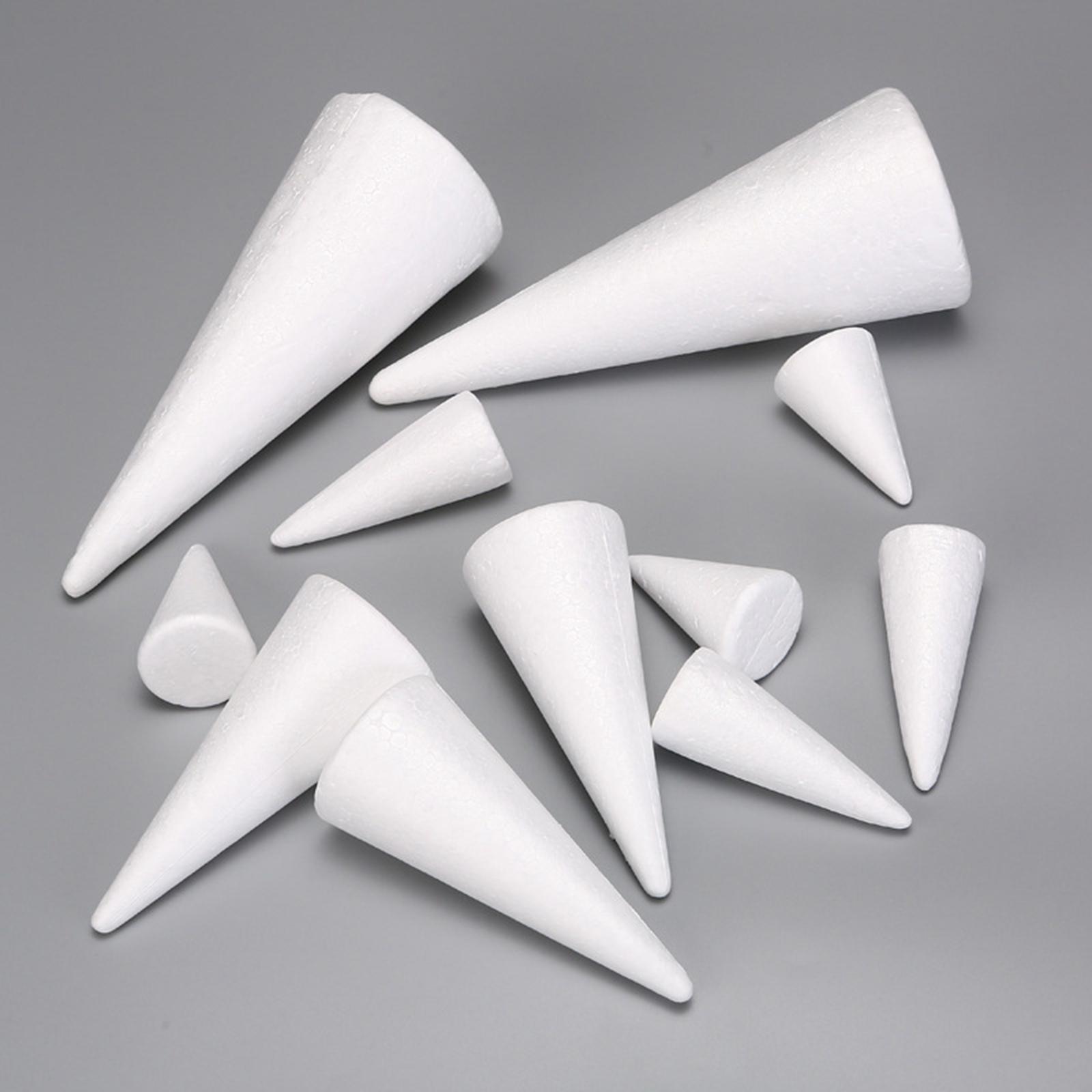 Art Craft Christmas Tree - 15 cônes en mousse blanche en