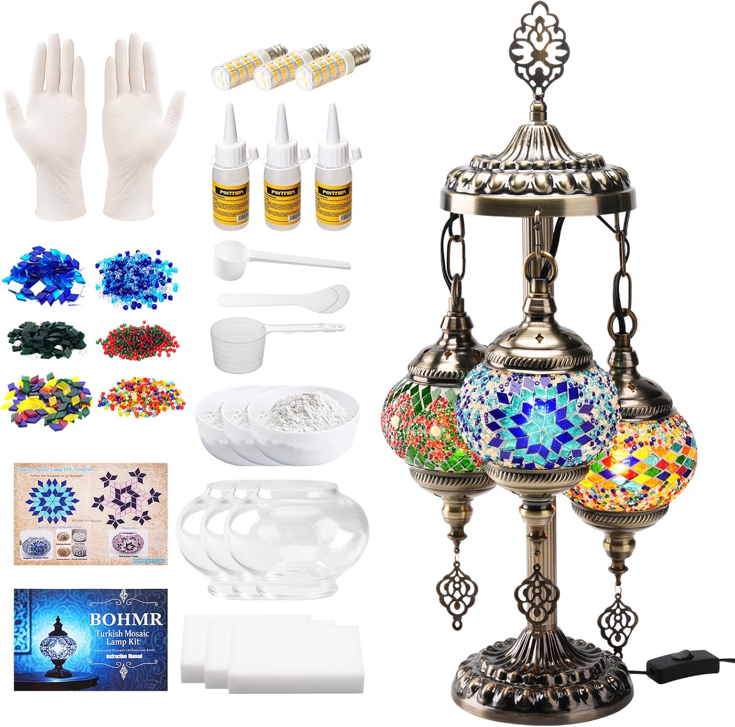 Art Craft Kit - Kit de lampe turque en mosaïque