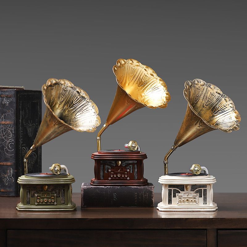 Tv Art And Craft - Simulation de gramophone en corne rétro