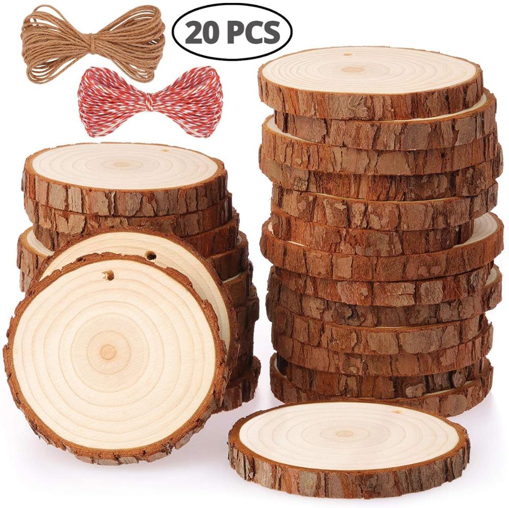 Art Craft Christmas Tree - Tranches de bois naturel artisanat Kit