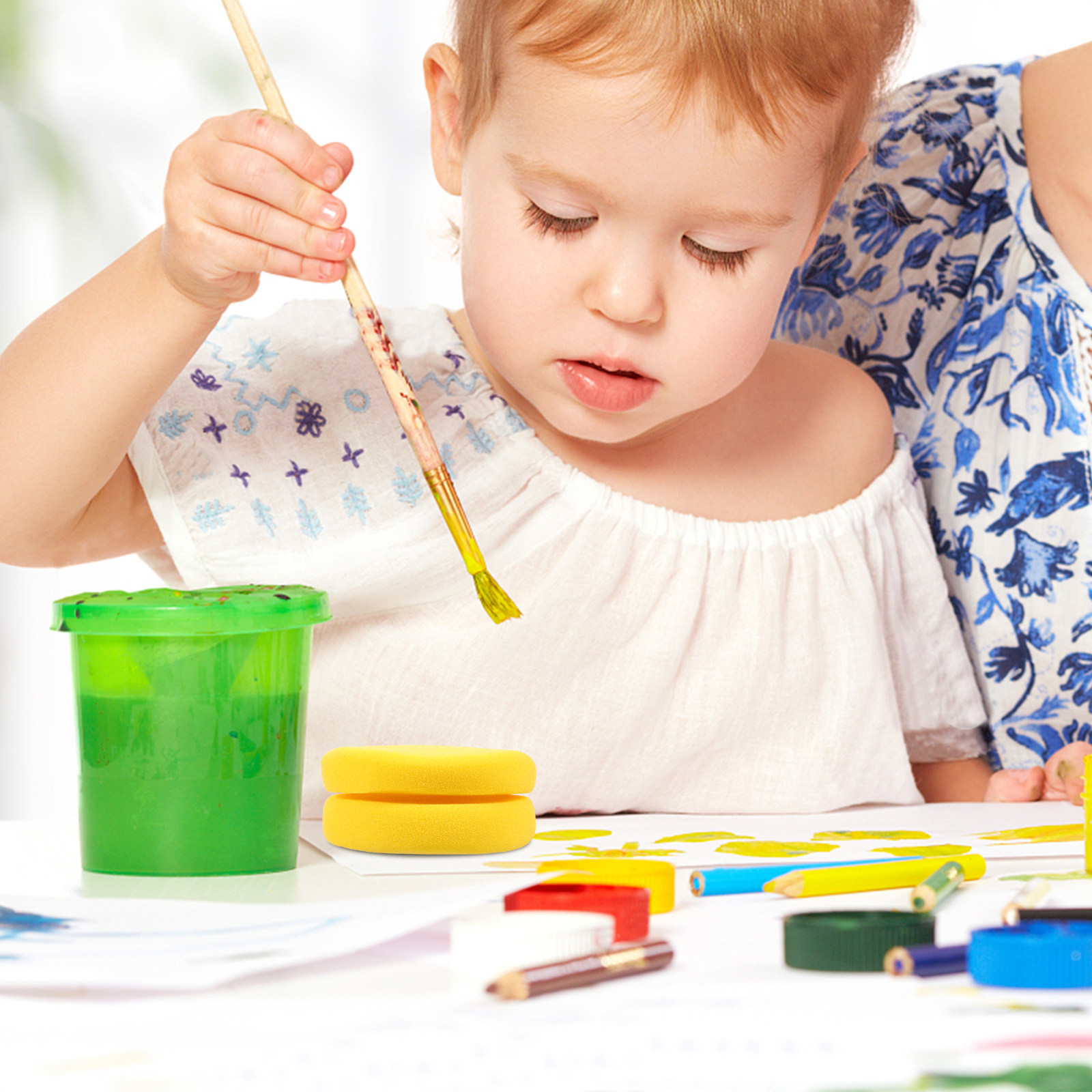 Lot de 2 éponges rondes pour p - Art Craft Class avis et prix