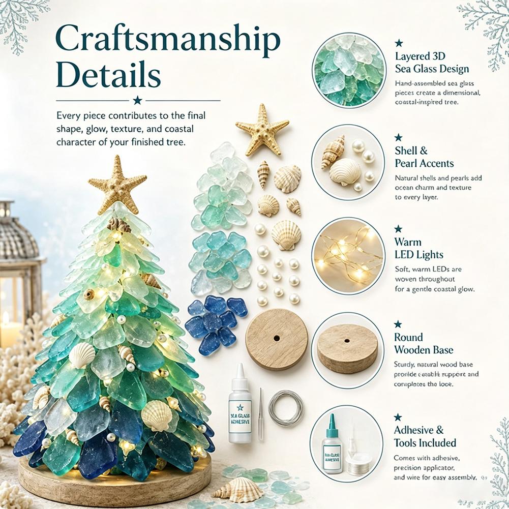 Kit d'art 3D en verre marin po - Art Craft Christmas Tree avis et prix