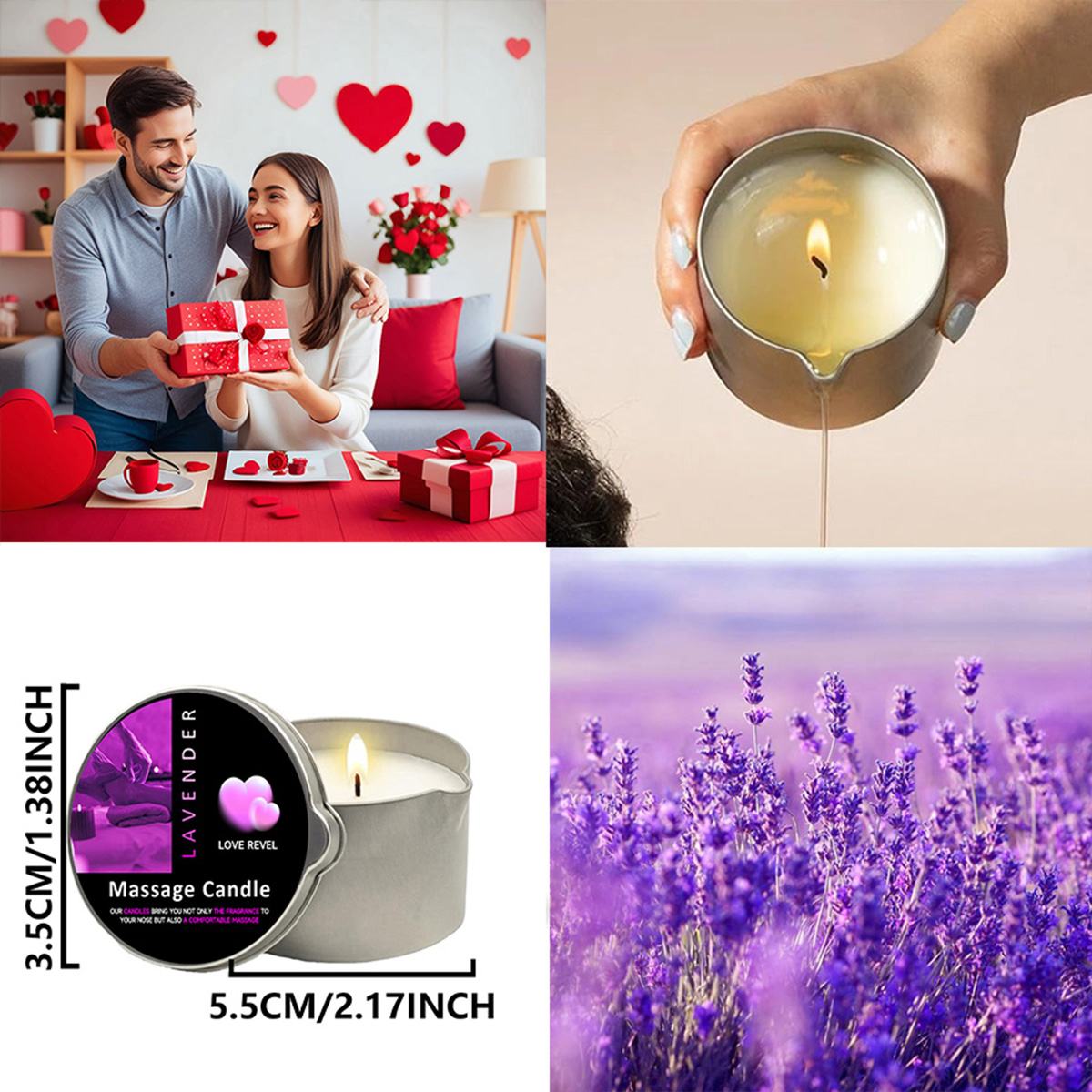 Bougie d'huile de Massage lava - Soy Candle Fragrance Oil avis et prix