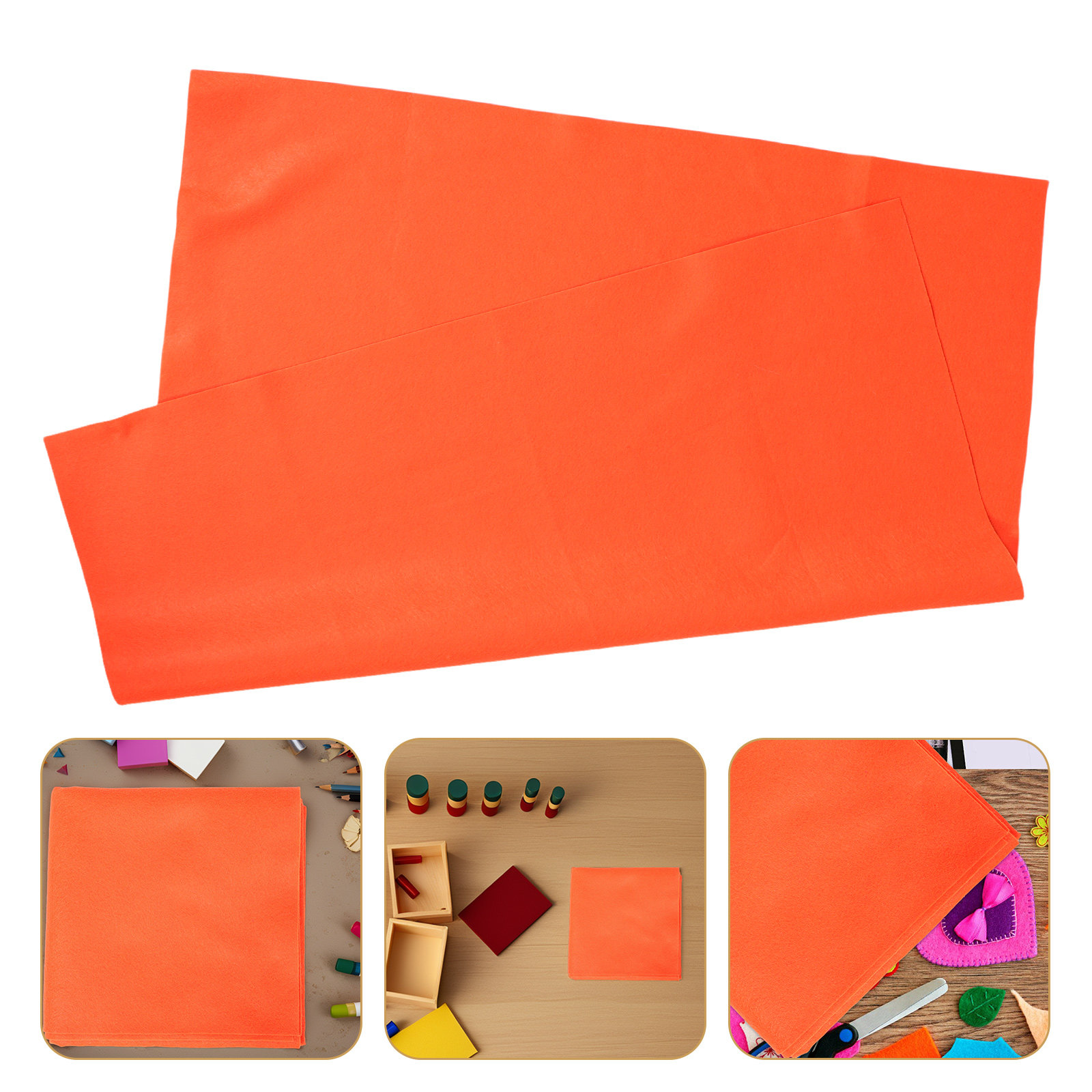 Tissu en feutre orange, doux,  - Art Craft Class avis et prix