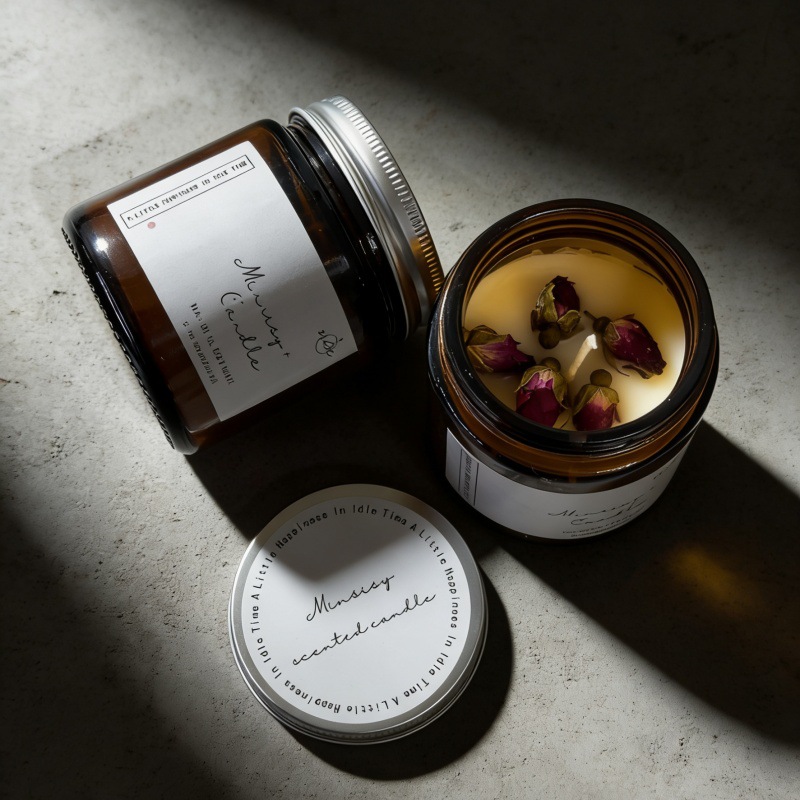 Bougie parfumée aux fleurs séc - Soy Candle Fragrance Oil avis et prix