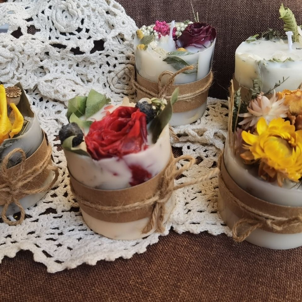Bougie d'Aromathérapie à Fleur - Soy Candle Fragrance Oil avis et prix
